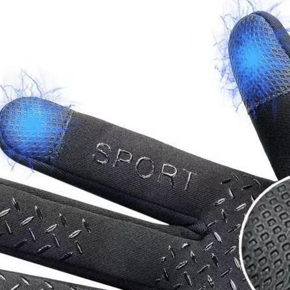 Heating and keeping warm outdoor riding windproof gloves for men refer to cycling anti-splashing sports driving touch screen non-slip hand warmer