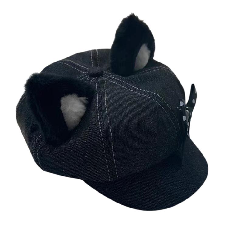 Japanese Beret Hat with Chain Belt for Female Girl  Newsboys Hat Chauffeur Hat Punk Outdoor Hiphop Dance Hat