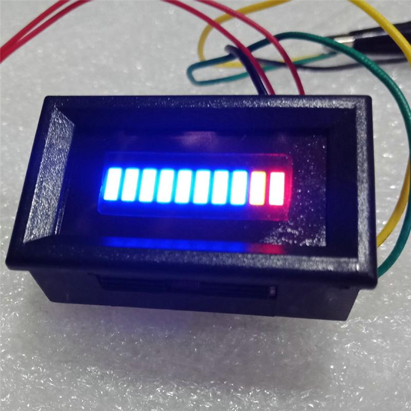 Fuel Level Gauge Indicator 12V Universal Motorcycle Car Oil Scale Meter LED Oil Fuel Level Gauge Indicator For Car Accessories