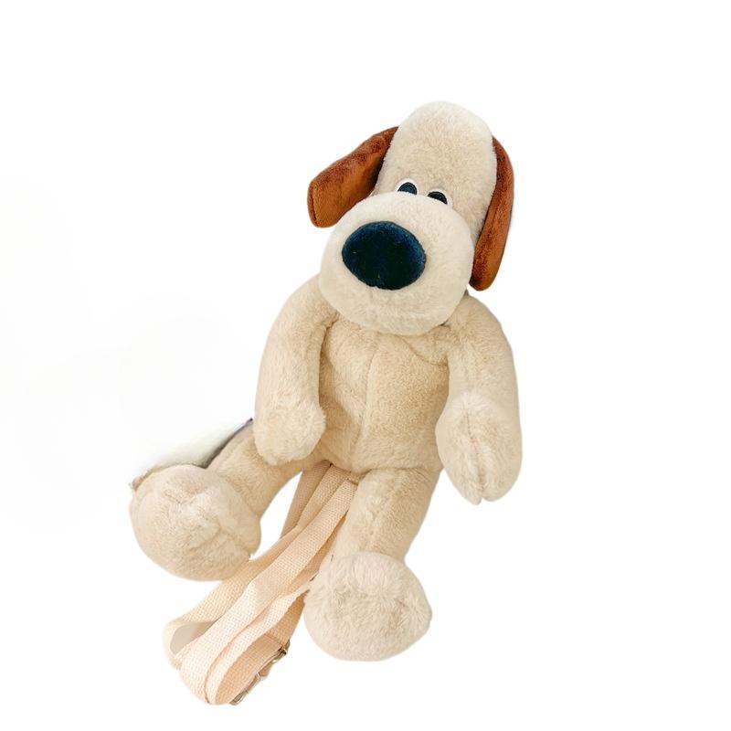 

Забавный плюшевый рюкзак для собак, милый аниме-щенок, плюшевая игрушка, кукла, большая вместимость, сумка для хранения косметики и закусок, подарки на день рождения 17*14*10cm