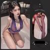 Sexy lingerie open crotch temptation tight lace see-through mesh clothes free onesie