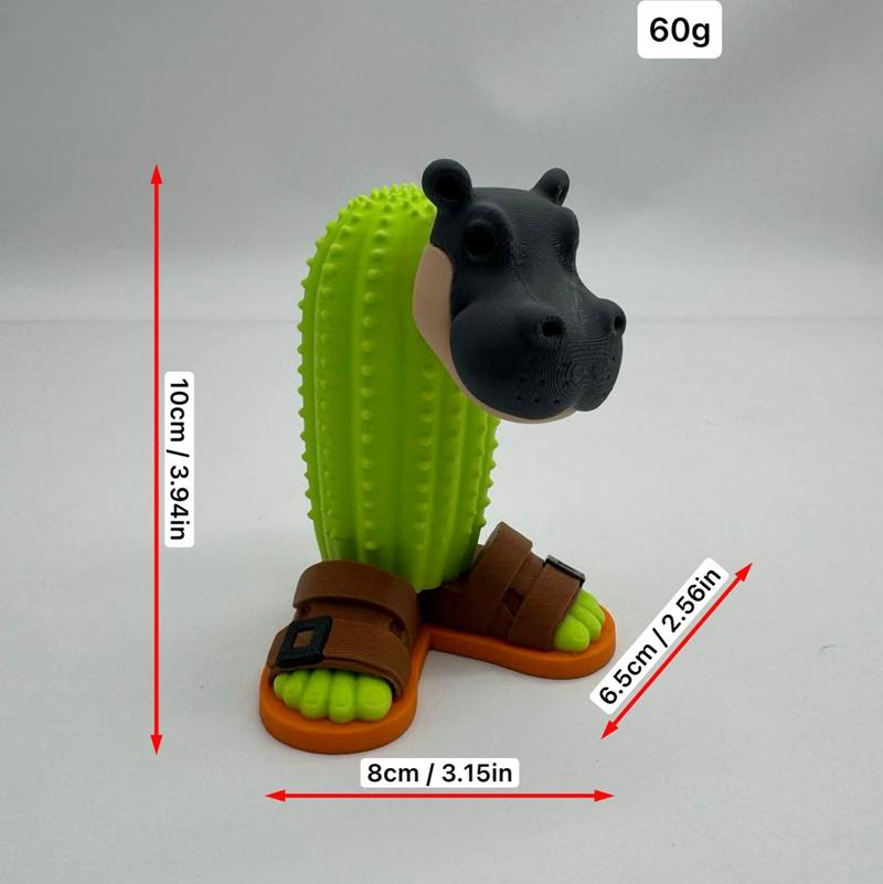Novelty Pla 3d Printed Decorative Figure Movable Joints Model Italian Brainrot Figure Funny Figurines 3d Printed Toy Desk Decor