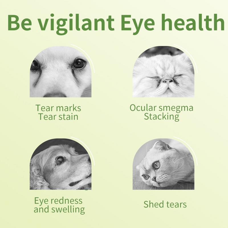 Pet Tear Stain Removal Wipes 200 Pieces Dog Eye Wash Wipes Travel Size Eye Wash Wipes Prevent Tear Stains and Keep Your Dog