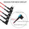 5Pcs Bagged Mini Add-A-Circuit Fuse Tap Zinc Alloy Fusible Core 15AMP Mini Blade Fuse Holder
