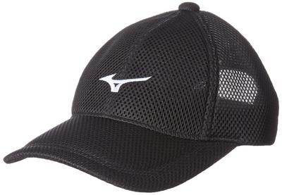 Tennis Wear Club Size F [Mizuno] Cap, Activities, Practice, Unisex, 62JW8500, Black, (56-60cm)
