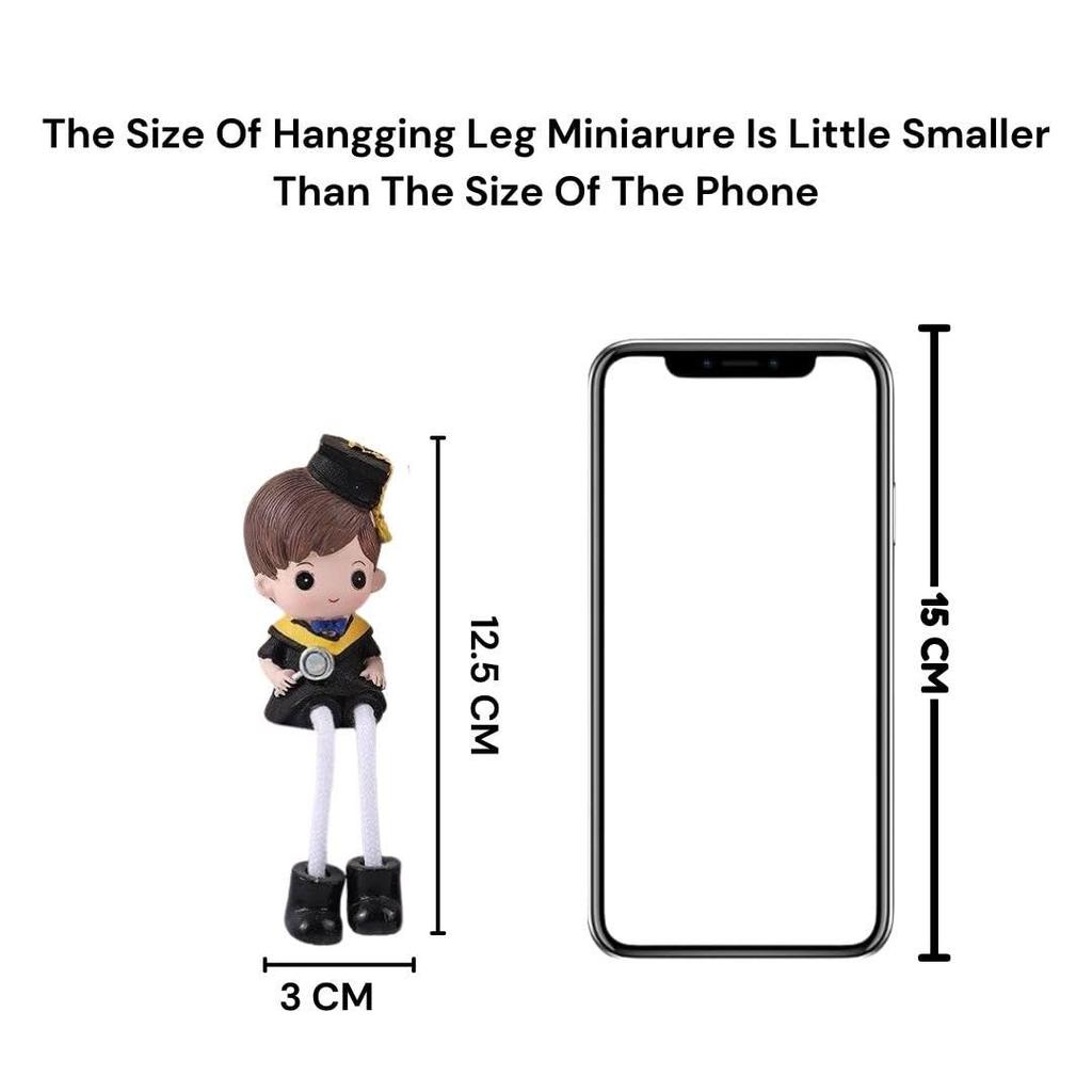 1 Set Hanging Legs Romantic Couple Showpiece | Cute Boy Girl Figurine for Home Decor Living Room Bedroom
