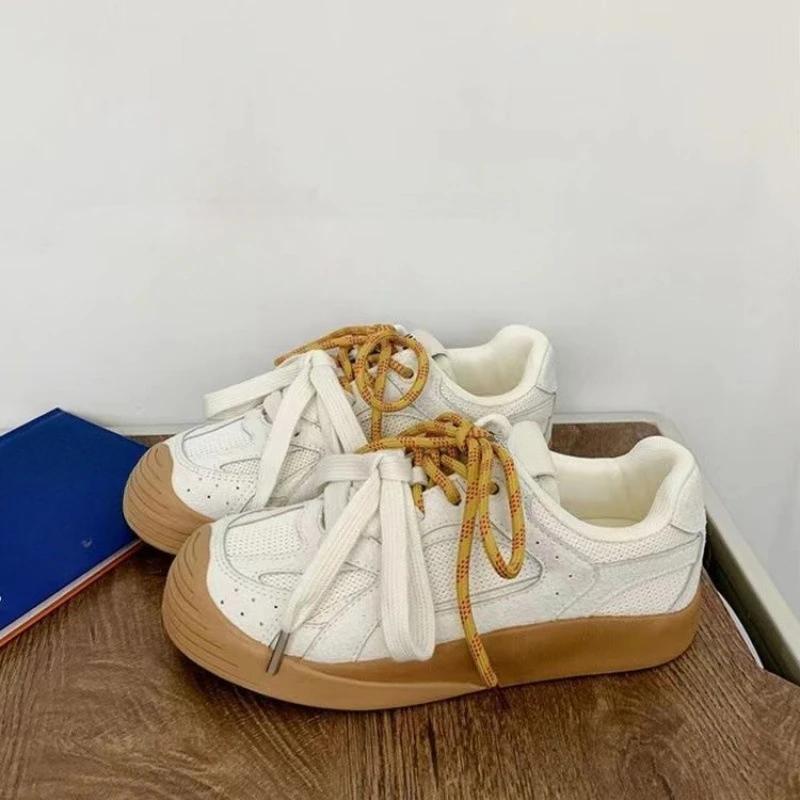 2024 Autumn Casual Women's Solid Color All Comfortable Thick Sole Increase Fashion Women's Shoes