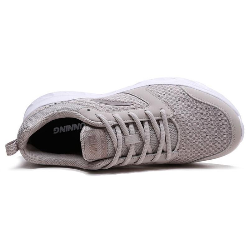 Anta Cushioning, Breathable, Lightweight Low Top Running Shoes Men's Gray White Sneakers 91915581-4