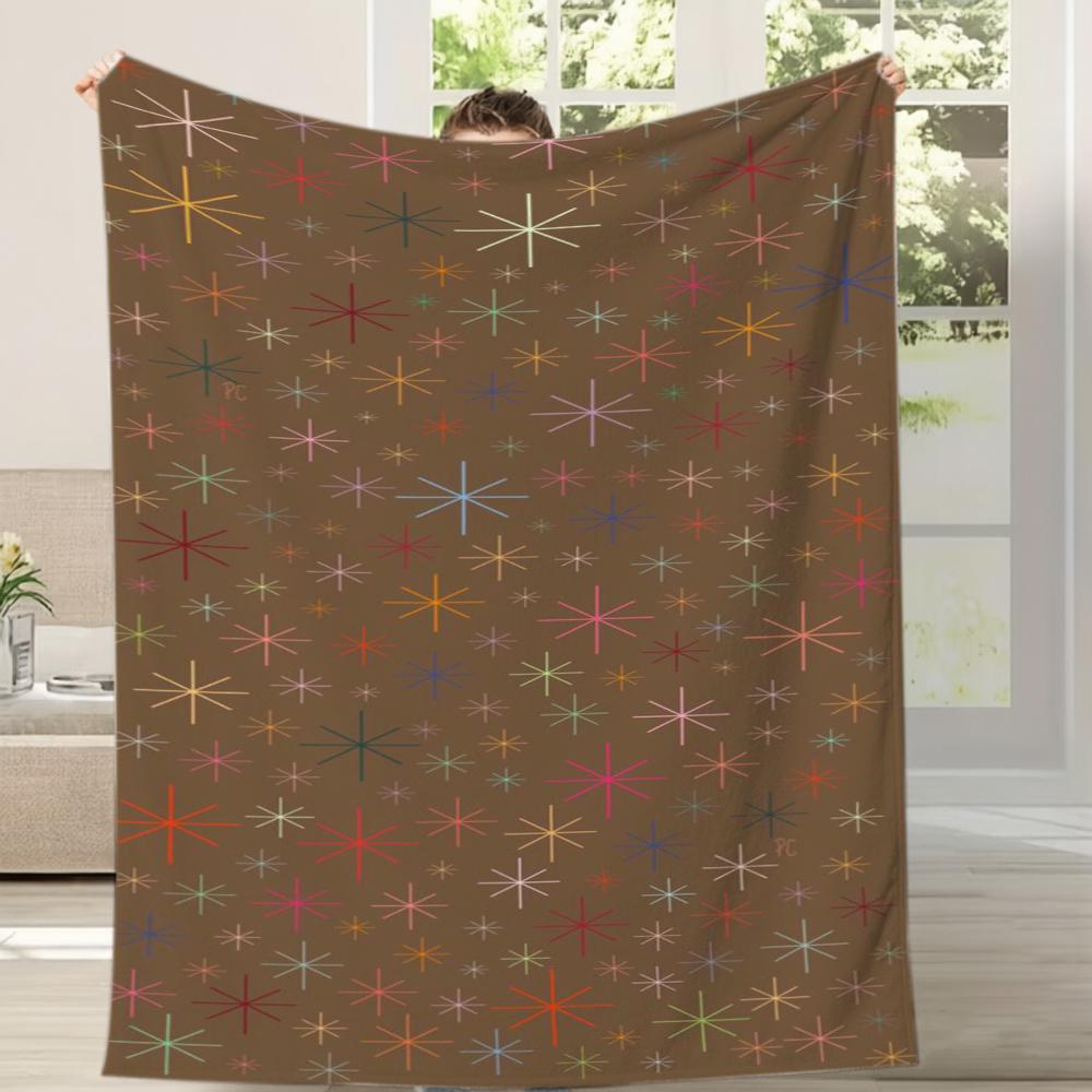 Festive Minimalist Tree Motif Cozy Bed Throw Versatile Home Decor Gift Idea For Gym Dance Studio Lounge Room