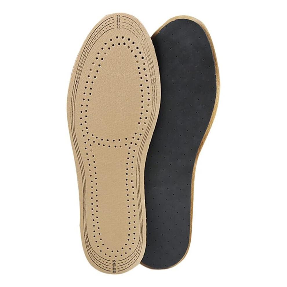 Healifty Ultra Thin Pigskin Leather Insoles Instantly Absorb Sweat Replacement Inner Soles Shoes Insole Pads for Women and Men's Shoes Size S