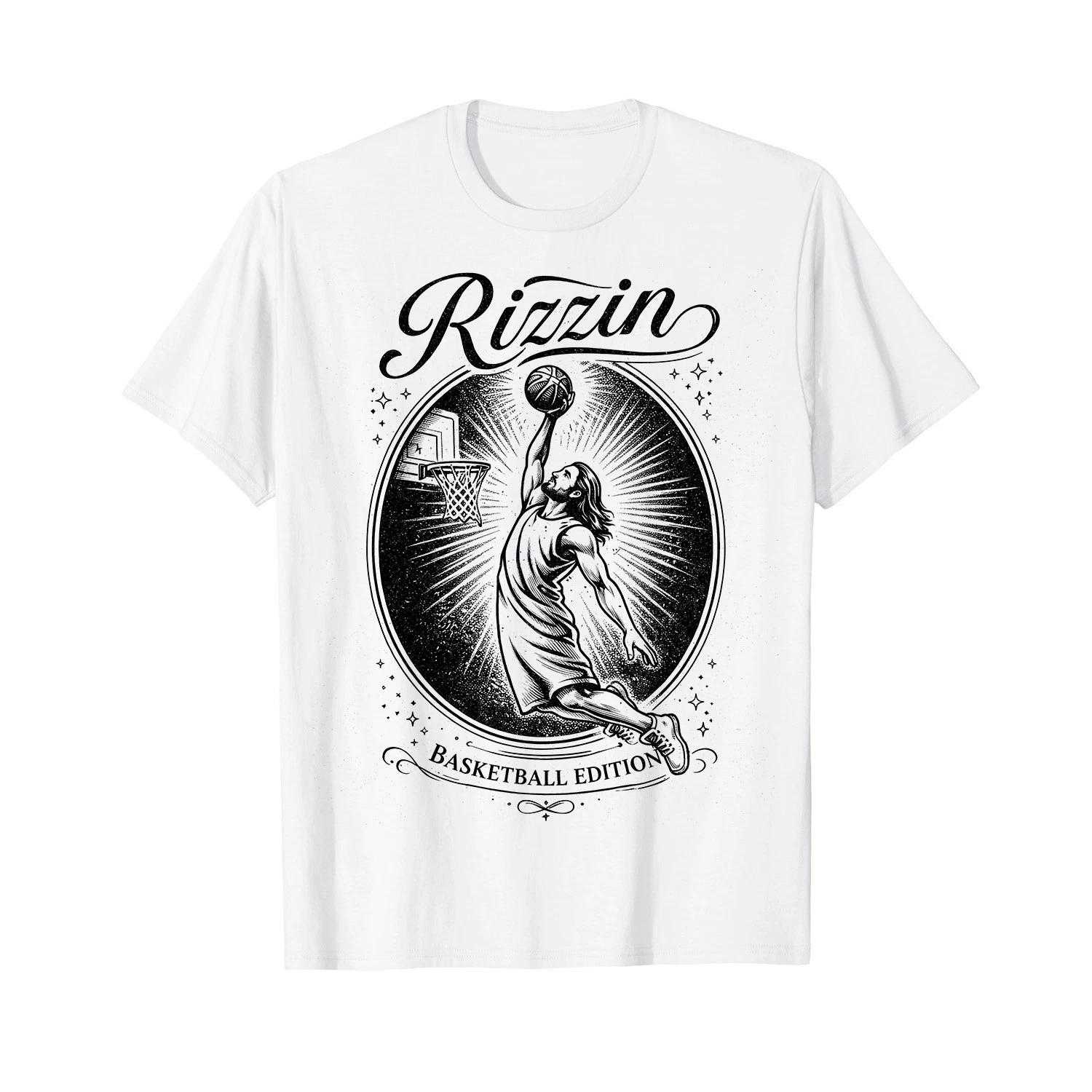 Easter He is Rizzin Christian Religious Boys Kids Men Teen T-Shirt 2XL