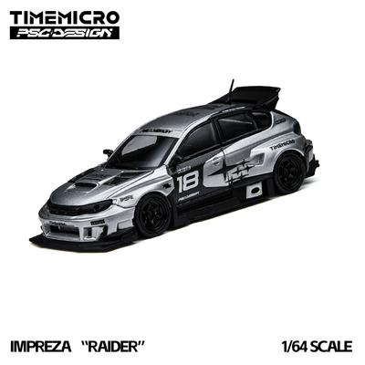 *Pre-*Timemicro 1:64 Raider Silver Alloy Car Model Diecast Mini Vehicle Toy Collectible Hobby Decoration Birthday Gift