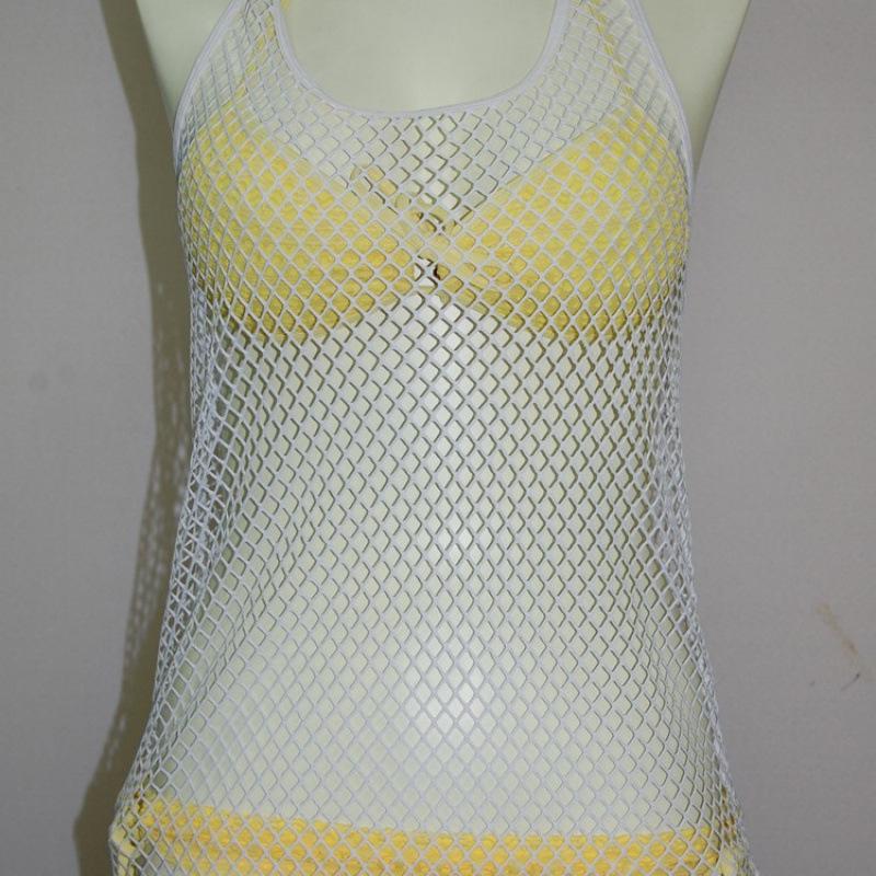 Versatile Mesh Beachwear Cover-up Swimsuit – Trendy Sun Protection 185001