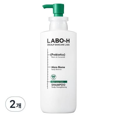 LaboH Scalp Strengthening Clinic Hair Loss Symptom Relief Shampoo, 400ml, 2 Units