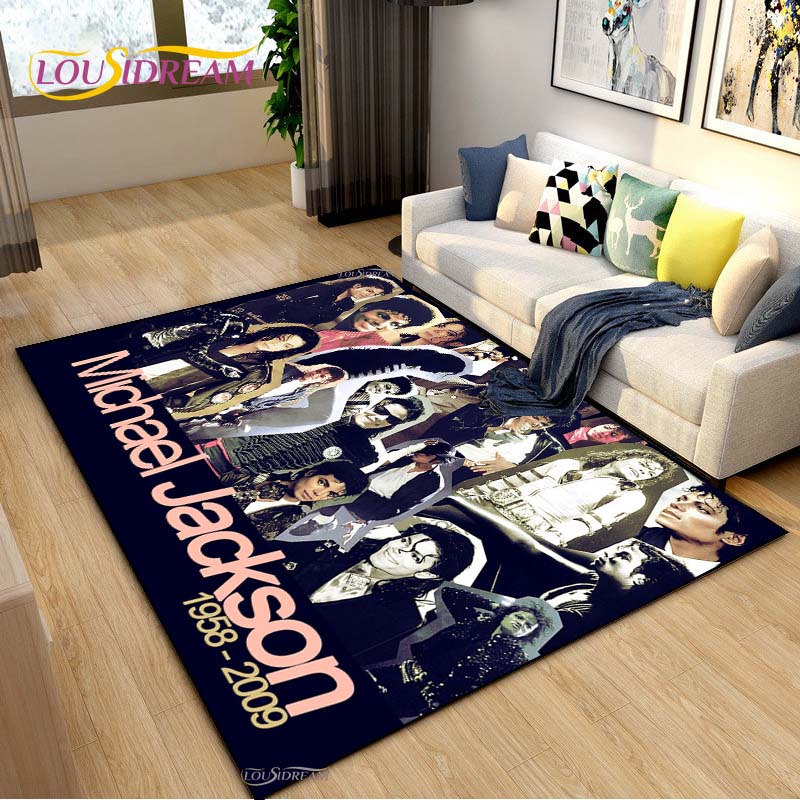 Michael J-Jackson Carpet for Living Room Sofa Table Bedroom Rugs Home decor Kitchen washroom Indoor Outdoor Non-slip floor Mats