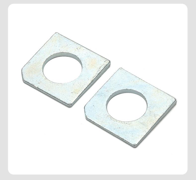 GB853 Galvanized Notched Square Beveled Wedge Washer for Channel Steel