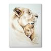 Modern Animal Wall Art Poster Loving Lion Family Canvas Painting Print for Living Room Picture Home Wall Decoration Cuadros