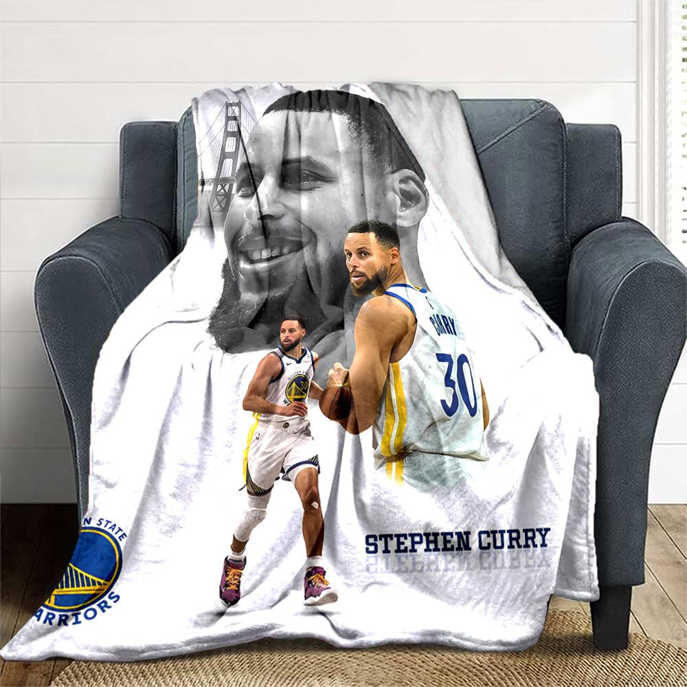 Golden State Warriors Curry Blanket Soft Warm Cozy Suitable for Picnics Livingroom Couch Four Seasons Universal Modern Gifts For Family Or Friends
