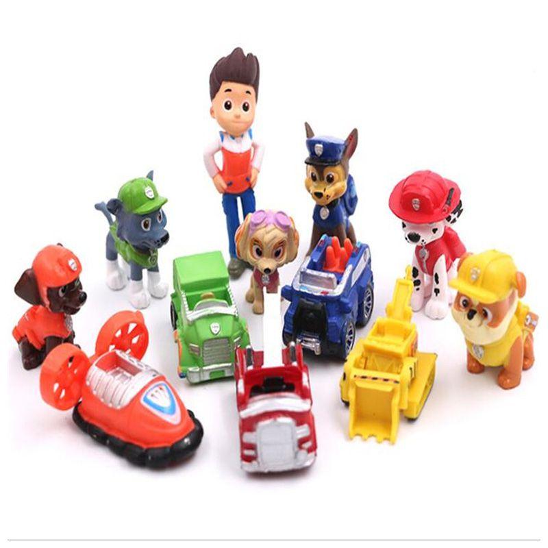 Süße und Coole Paw Patrol Figuren Ideale Schreibtischdekorationen 12er Sammlungsset
