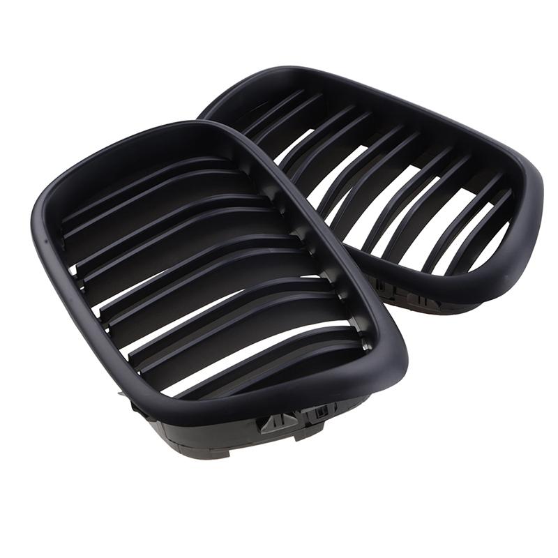 Rhyming Kidney Grille Front Bumper Dual Slat Black Grill Fit For BMW 5 Series E39 M5 1997- 2003 Car Accessories Replacement