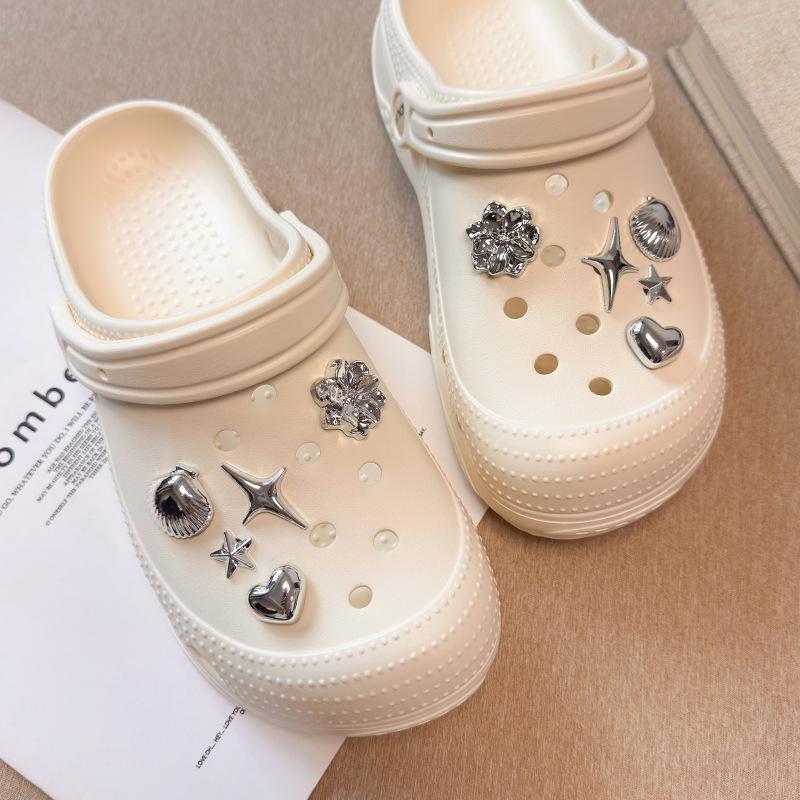 Shoe Decorations Imitation Pearl Colorful Flower Handmade DIY Beaded Shoe Buckle Shoes Decorative Accessories 2026 Fashion New