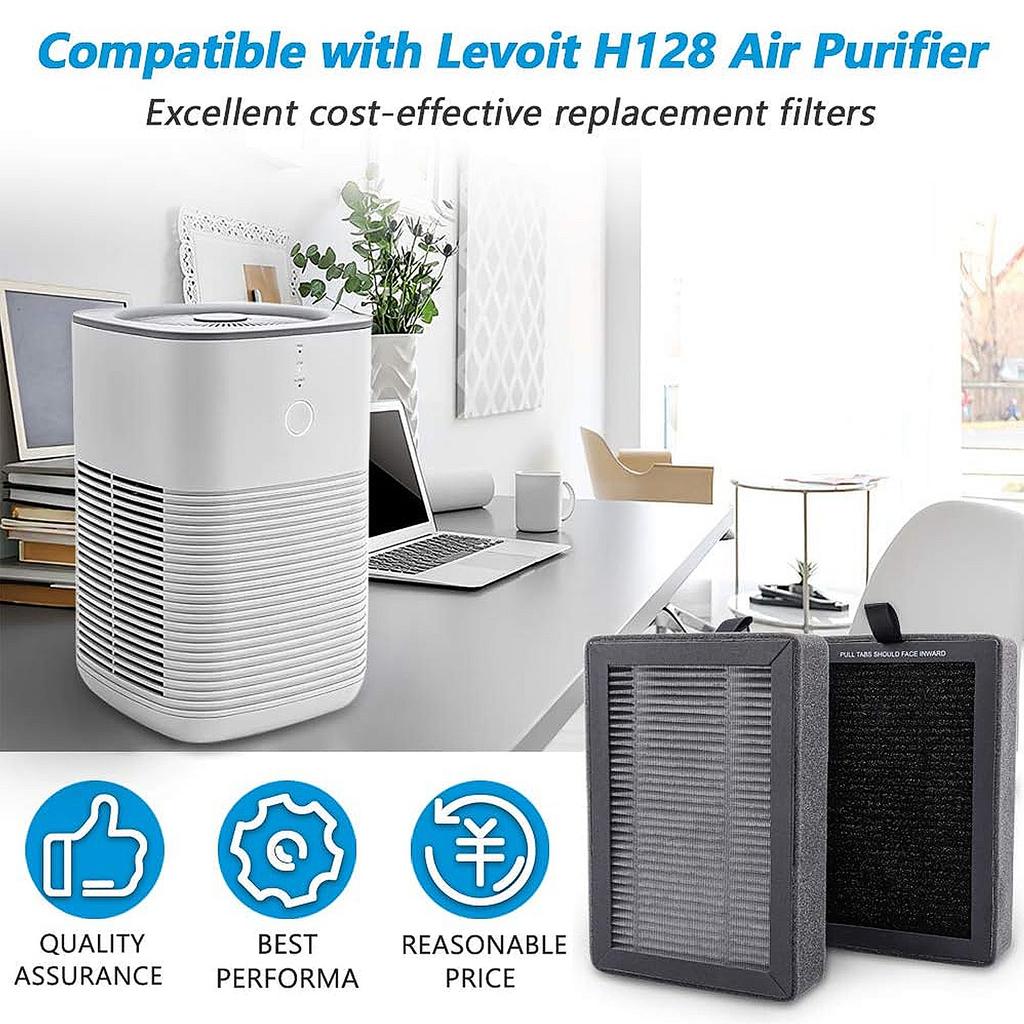 Pack of 4 HEPA Filter Cartridges Quality Filtration Air Purifier Filter Replacement Filter Plastic Air Cleaners Filter