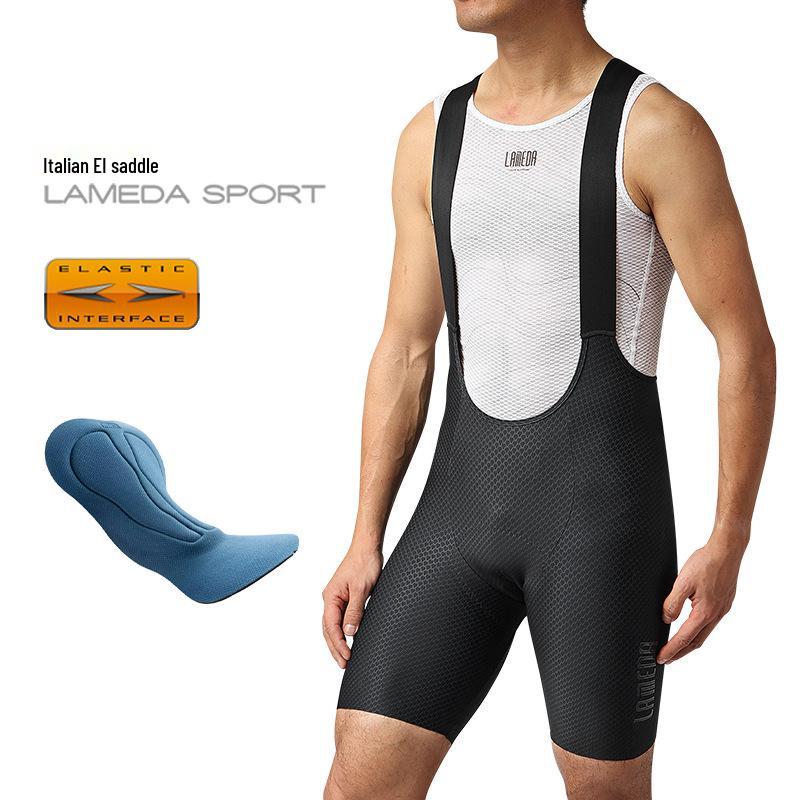 

Qilin Men s Cycling Bib Shorts with Sun Protection - Double Arrow Design for Summer Road Biking Large чёрный