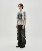 NOT4NERD Candle Residue Oil Washed Loose Cropped T-Shirts - White