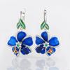 HUAMI Flower Fairy Cute Stud Earrings for Women Fashion Anniversary Party Zircon Christmas Jewelry Gift Wedding Trendy Earring