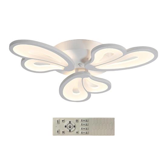 

LED Flower Ceiling Light Dimmable Modern Lamp Soft Light Eye Protection Night Light Artistic Heart-shaped Living Room Lighting A