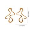 Elegant Geometric Hollow Earrings Accessory Unique Ear Studs Lightweight Gold/Silver Color Women Fashion Ear Studs Charm