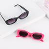 Elliptical Personalized Sunglasses Fashionable Trend Solid Color Emale Retro Anti-UV Sunglasses