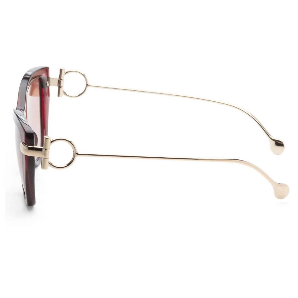 Salvatore Ferragamo Women S Sf928S SunglaSSeS In wIne Brown Gradient wIne Brown Gradient
