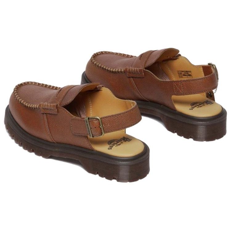 Dr. Martens Comfortable Round Toe Versatile Backless Casual Shoes Women Casual Shoes Brown 31511248