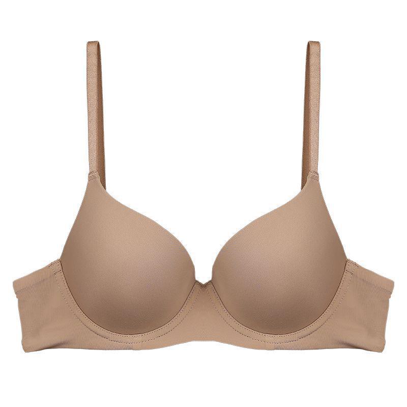 Sujetador Push-Up Sin Costuras Estilo Sudeste Asiático - Para Mujer, Copa Fina, Con Aros Cómodo, Diseño Suave de Una Sola Pieza
