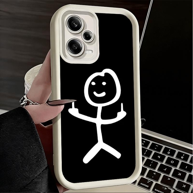 Phone Case for Xiaomi Redmi Note 15 14 13 Pro Plus Funny Stickman Matchman Shell 12S 11 11S 11T 5G 14S Soft Silicone Funda