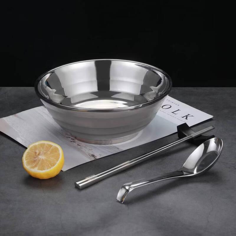 Huadian Shishitong 3-Piece Insulated Stainless Steel Bowl Set