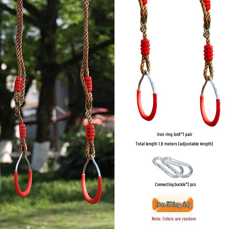 Outdoor Kids' Rope Ladder Swing for Sensory Integration and Climbing Activities
