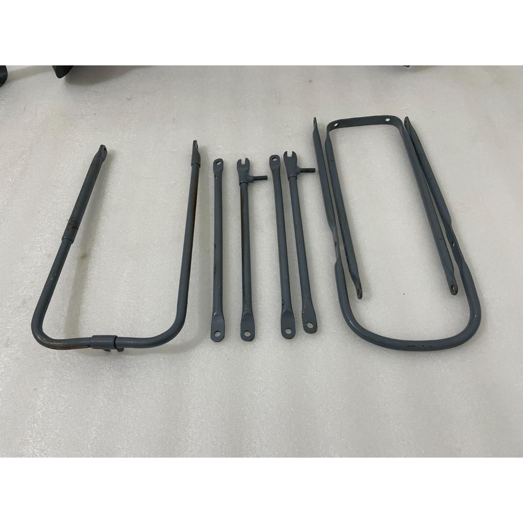 BSA M20 M21 M33 Raw Steel Front & Rear Mudguard Stay Kit |Fit For