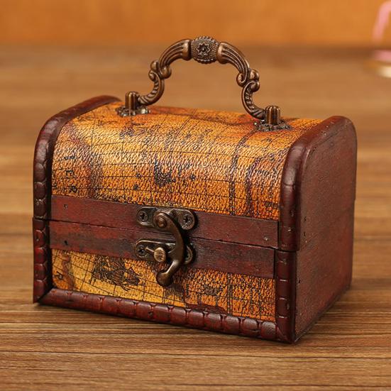 Jewelry Storage Box Multi-function Rustic Eco-friendly All Purpose Wooden Jewelry Box for Home