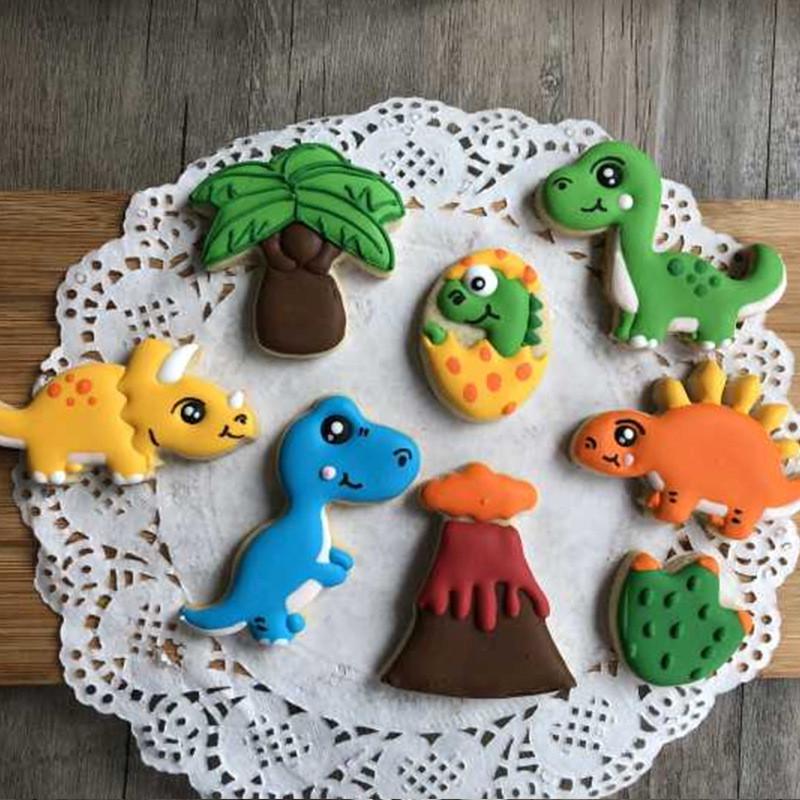 8pcs Dinosaure Volcan Coupeur Sugarcraft Cake Biscuits Patisserie Moule De Decoration Acheter A Prix Bas Livraison Gratuite Avis Reels Avec Des Photos Joom