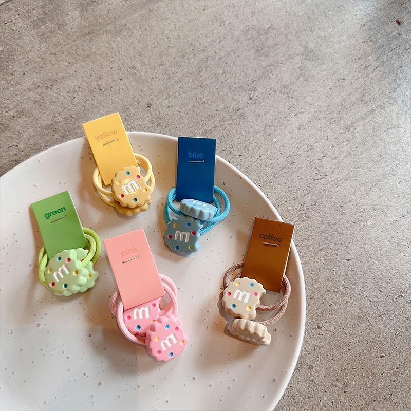 Children's Cute Candy Biscuit Elastic Hair Ties - Baby Hair Accessories