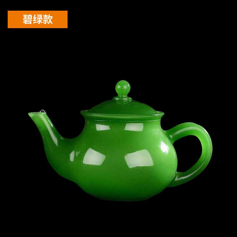 

Чайник Сиюй из афганского нефрита в чайном наборе Кунг-фу чайник в китайском стиле бирюзовое новое украшение оздоровительный нефритовый чайник