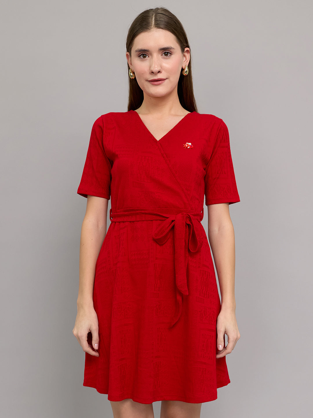 Monte Carlo Women Regular Fit Red Dress L красный