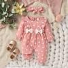 Tuta con Stampa Floreale e Set Fascia per Bambina (0-6 mesi)
