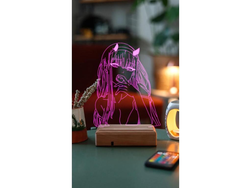 Darling In The Franxx 002 Zero Two 16 Color Night Light