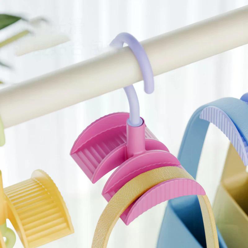 Bag Hat Organizer Hanger 360-degree Rotation Bag Hooks Hanger Handbag Holder For Closet Hanging Organizer Bag Clothing Hanger