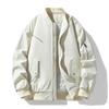 Unisex American Style Autumn/Winter Baseball Collar Flight Jacket, Thick Cotton Padded, Trendy Brand, Plus Size Outerwear.