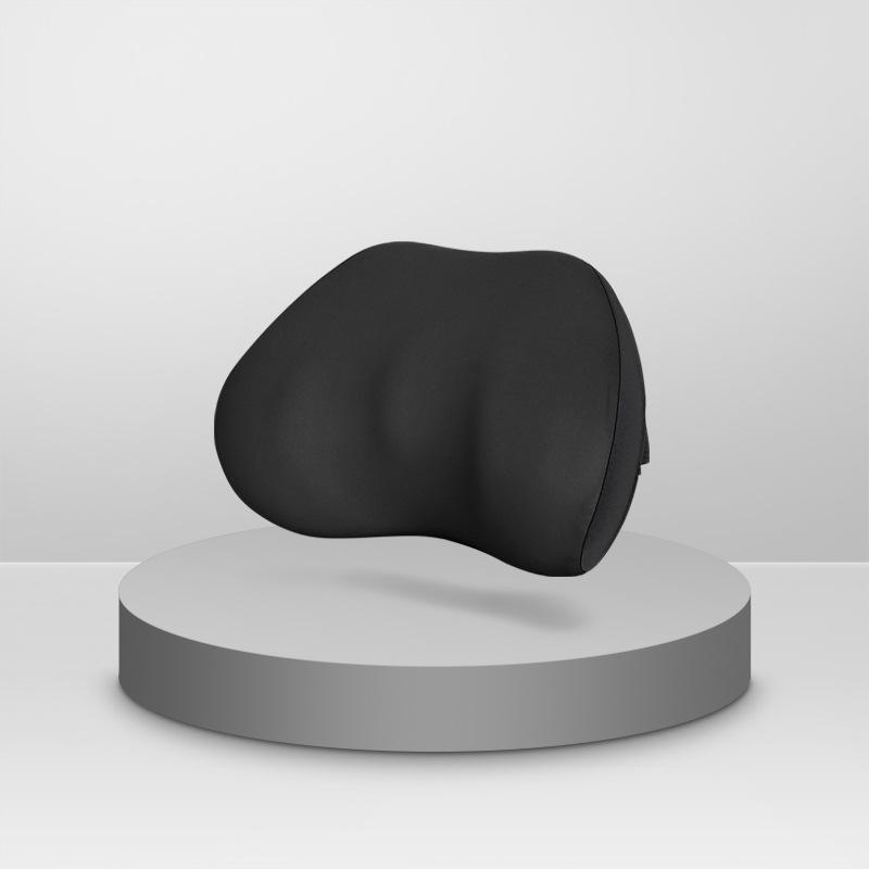 Fashionable and Minimalist Car Headrest and Neck Protection Pillows Solid Color Car Interior Cushion Soft Support Memory Rebound Lumbar Support Pillow