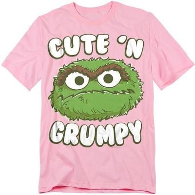 Sesame Street Unisex Adult Cute N Grumpy T-Shirt